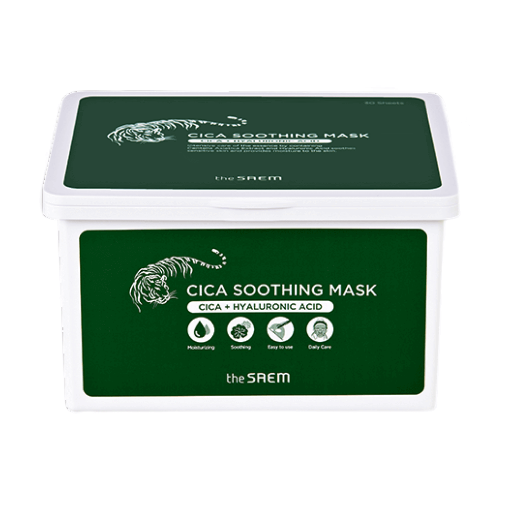 Набор успокаивающих тканевых масок с центеллой The Saem Cica Soothing Mask