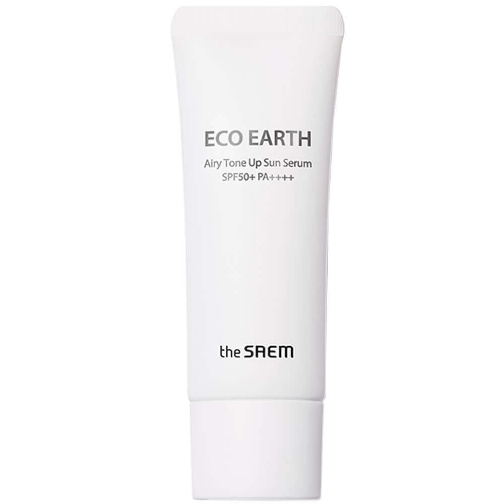 Солнцезащитная сыворотка-праймер The Saem Eco Earth Airy Tone Up Sun Serum SPF50+ PA++++