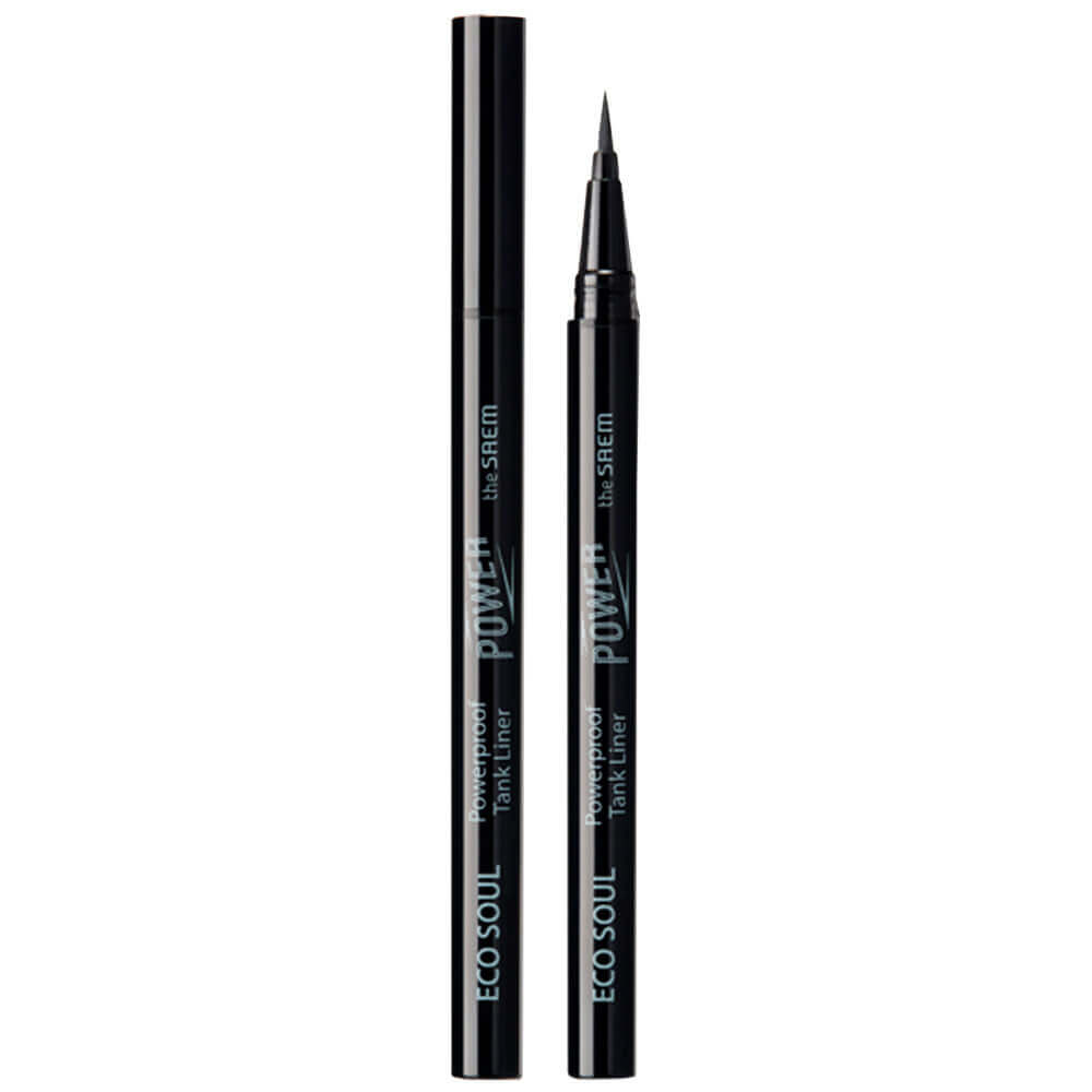Лайнер-подводка для глаз The Saem Eco Soul Power Proof Tank Liner 01 Black