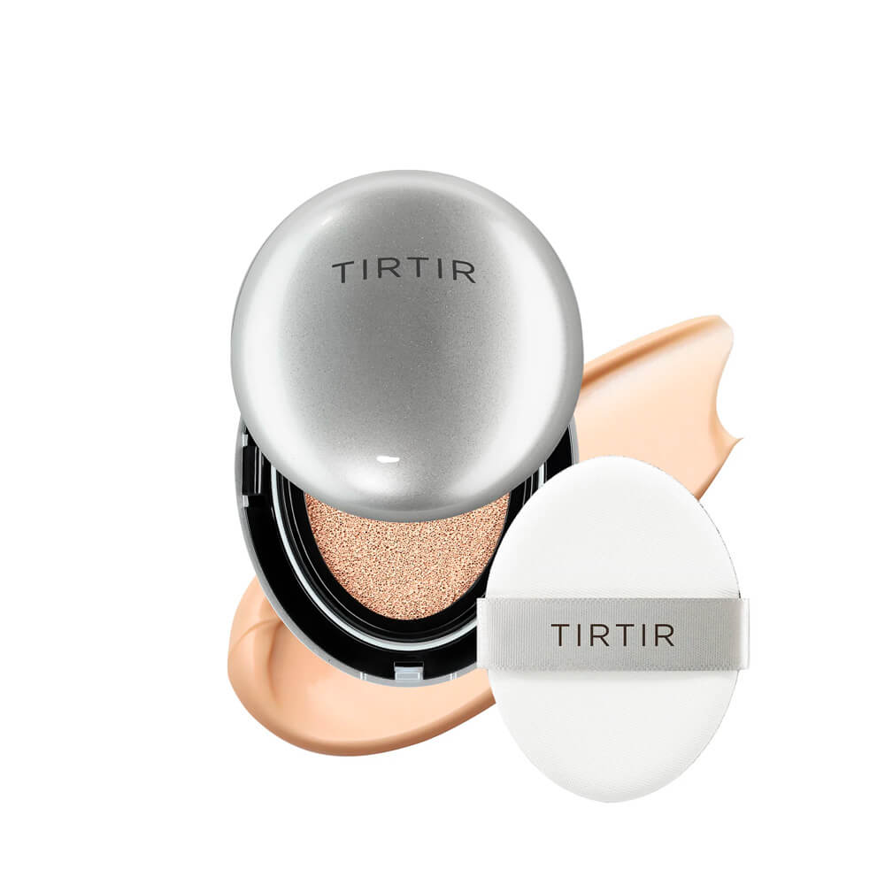 Лёгкий мини-кушон с сияющим финишем TIRTIR Mask Fit Aura Mini Cushion 21N Ivory