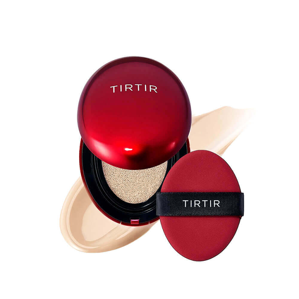 Стойкий мини-кушон с полуматовым финишем TIRTIR Mask Fit Red Mini Cushion 17N Vanilla