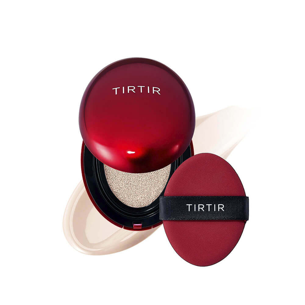 Стойкий мини-кушон с полуматовым финишем TIRTIR Mask Fit Red Mini Cushion 13C Fair