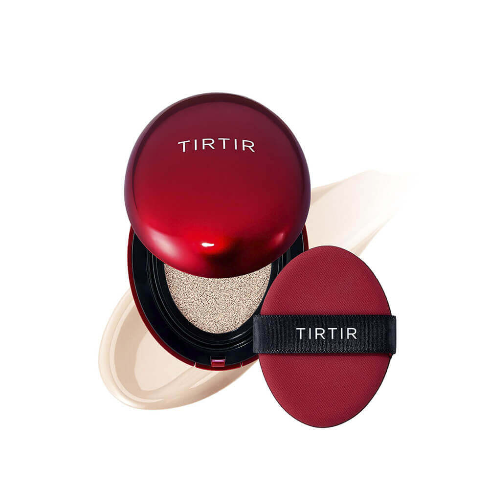 Стойкий мини-кушон с полуматовым финишем TIRTIR Mask Fit Red Mini Cushion 15C Fair Porcelain