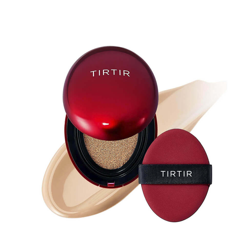 Стойкий мини-кушон с полуматовым финишем TIRTIR Mask Fit Red Mini Cushion 24N Latte