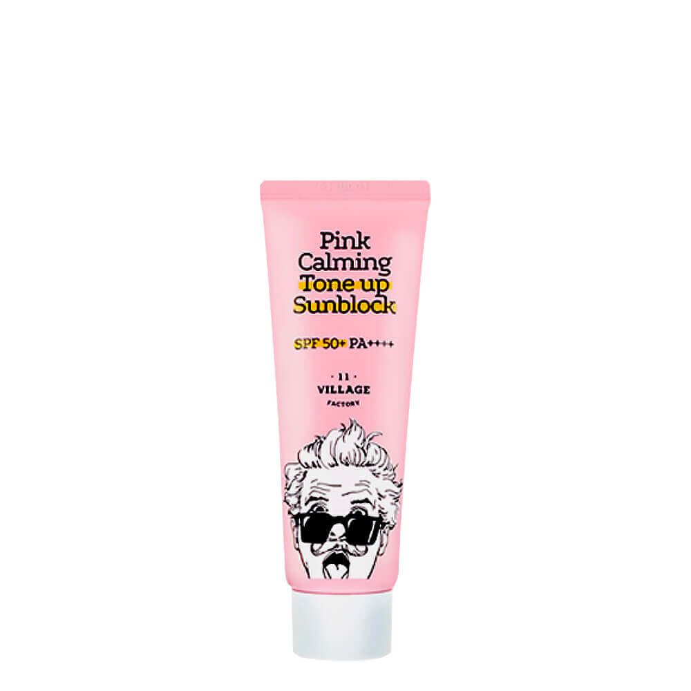 Санблок для проблемной и чувствительной кожи Village 11 Factory Pink Calming Sun Block SPF50+ PA++++ 25 мл