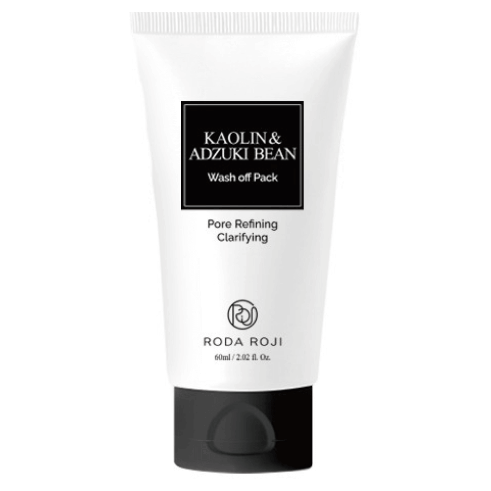 Маска для глубокого очищения пор с бобами адзуки RODA ROJI Kaolin & Adzuki Bean Wash Off Pack
