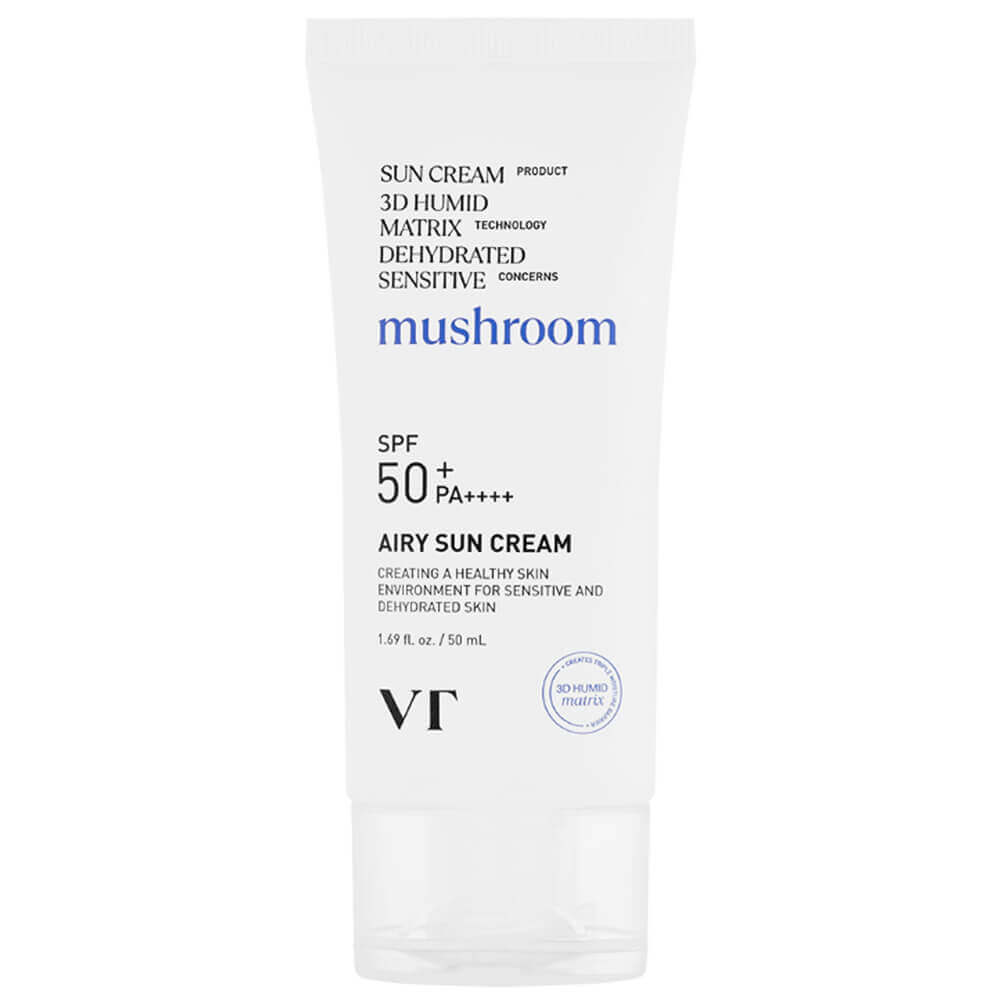 Увлажняющий солнцезащитный крем с грибом тремелла VT Cosmetics Airy Sun Cream SPF50+ PA++++