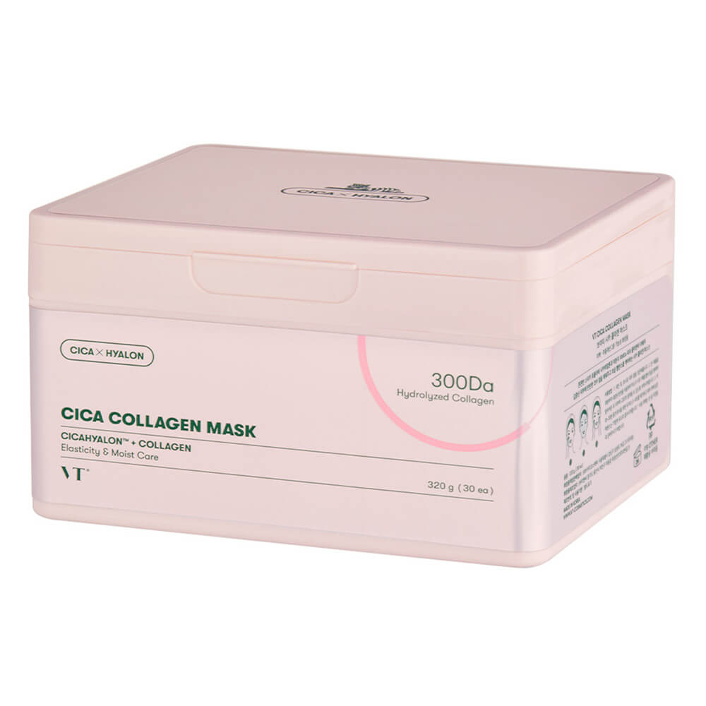 Набор тканевых масок с коллагеном для эластичности кожи VT Cosmetics Cica Collagen Mask