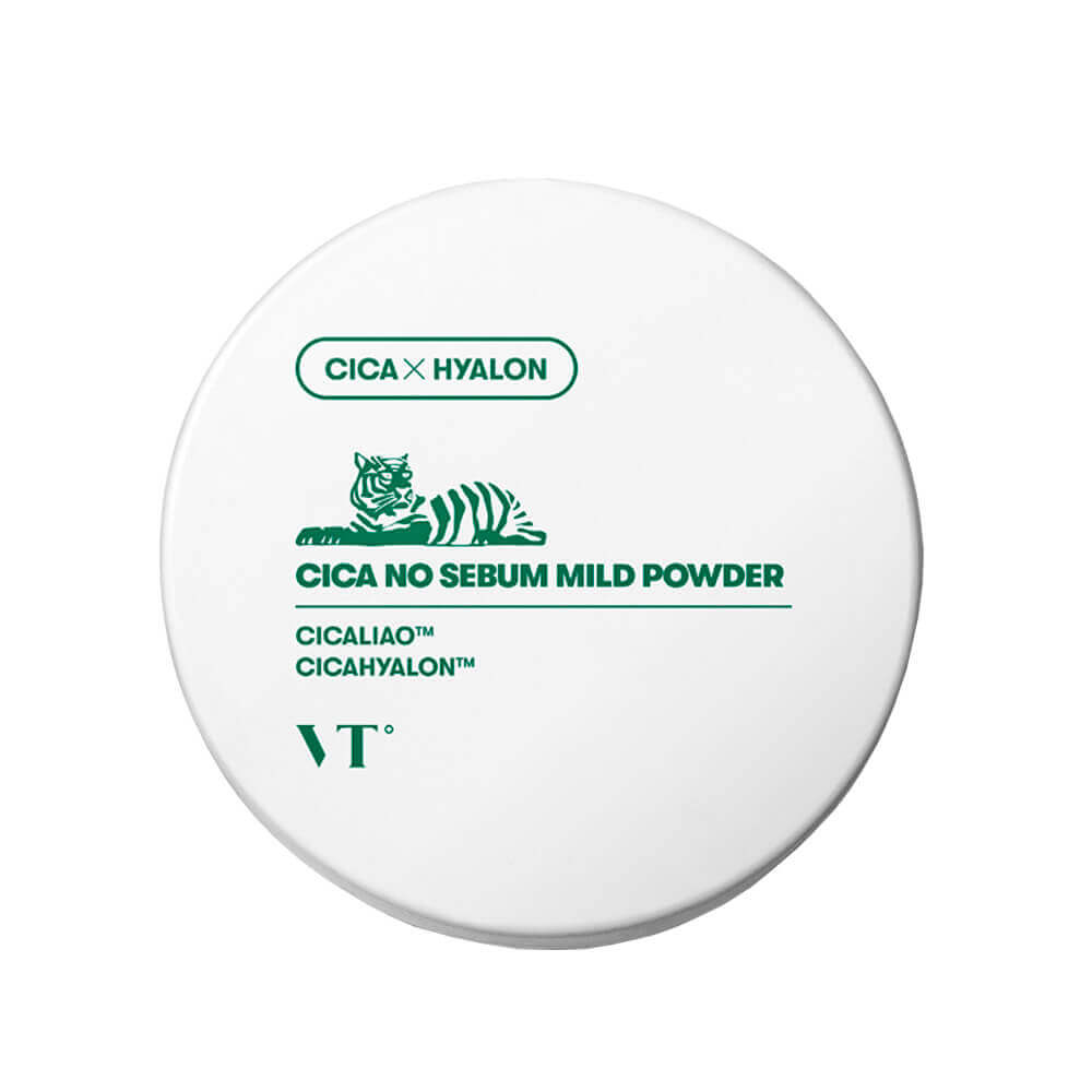 Рассыпчатая пудра с центеллой от жирного блеска VT Cosmetics Cica No Sebum Mild Powder