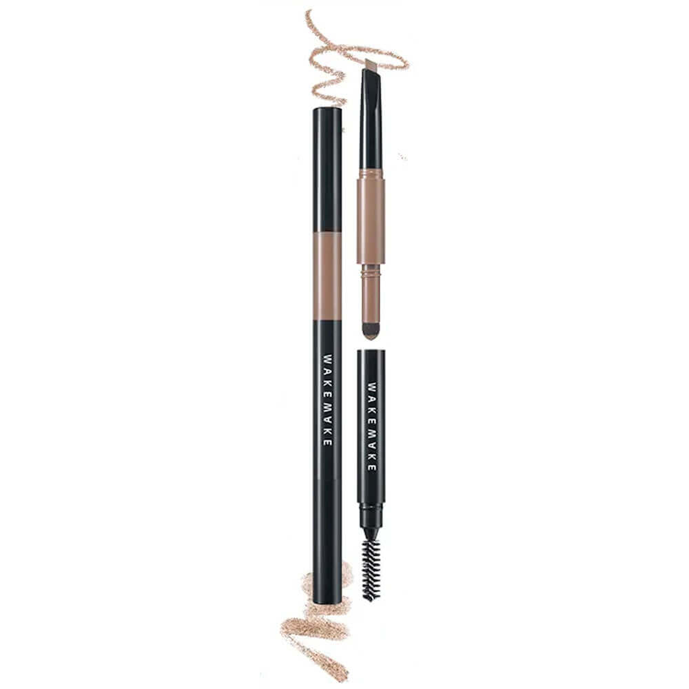 Двойной автоматический карандаш для бровей WAKEMAKE Powder Jet Dual Brow 07 Neutral Brown