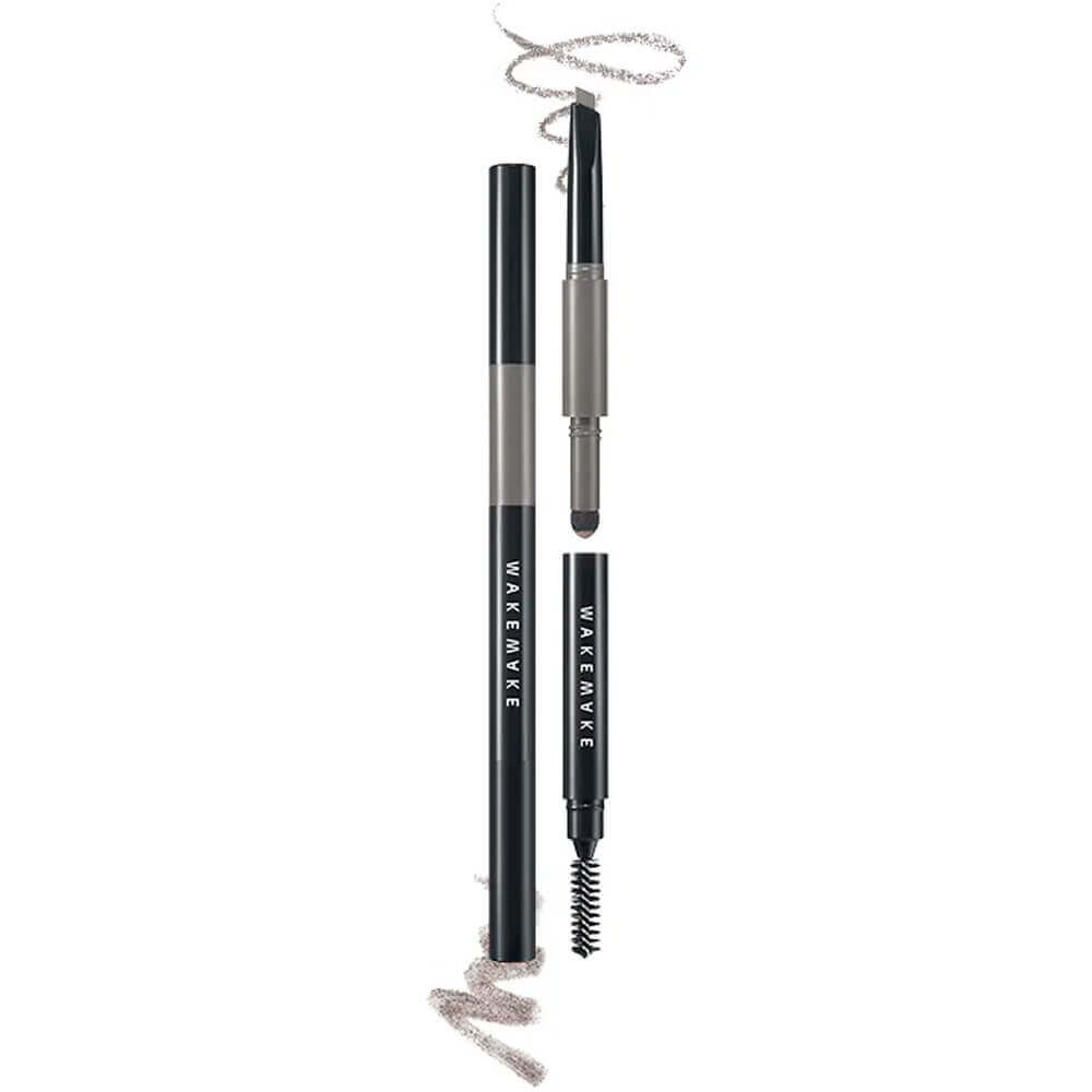 Двойной автоматический карандаш для бровей WAKEMAKE Powder Jet Dual Brow 09 Grey Brown