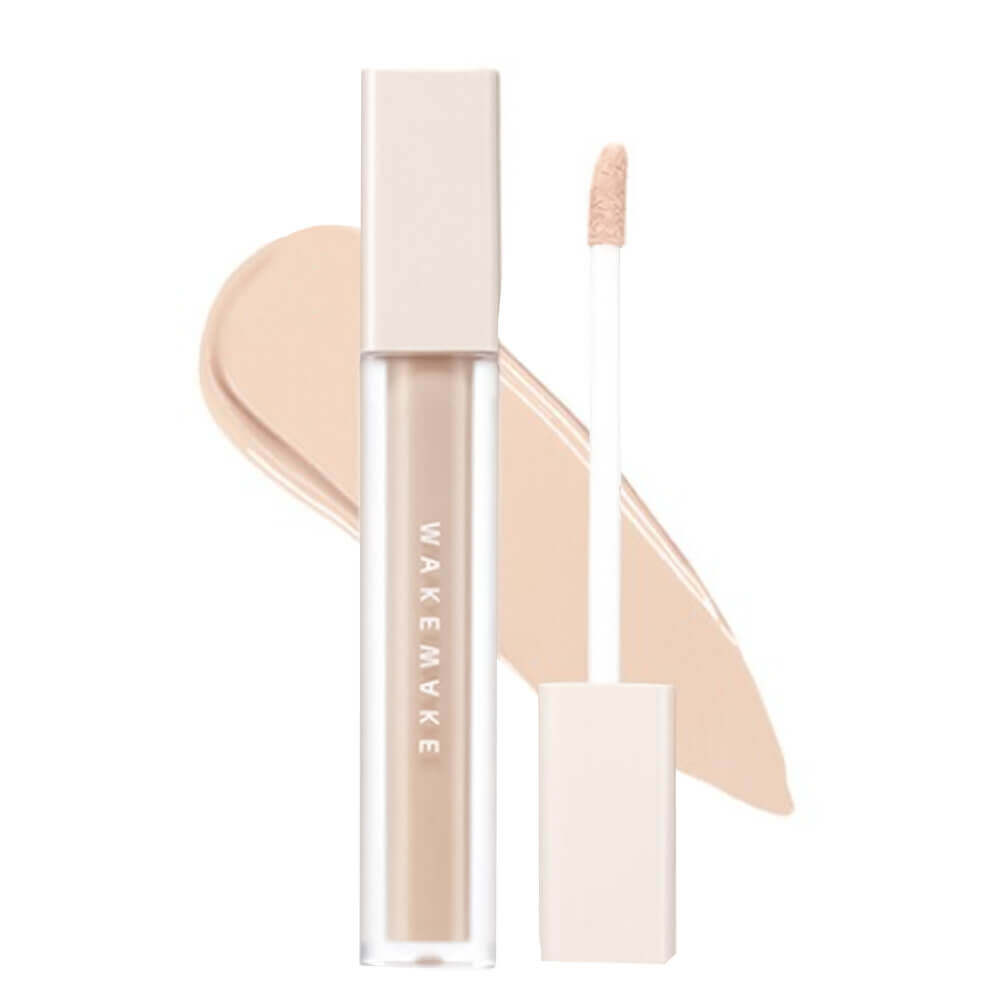 Стойкий консилер с плотным покрытием WAKEMAKE Defining Cover Concealer SPF30 PA++ 15 Light Ivory